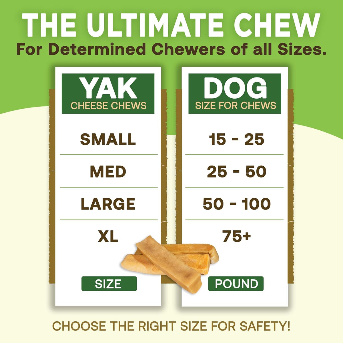 Gold Yak Chews for Small Dogs (4 - 75 sticks)