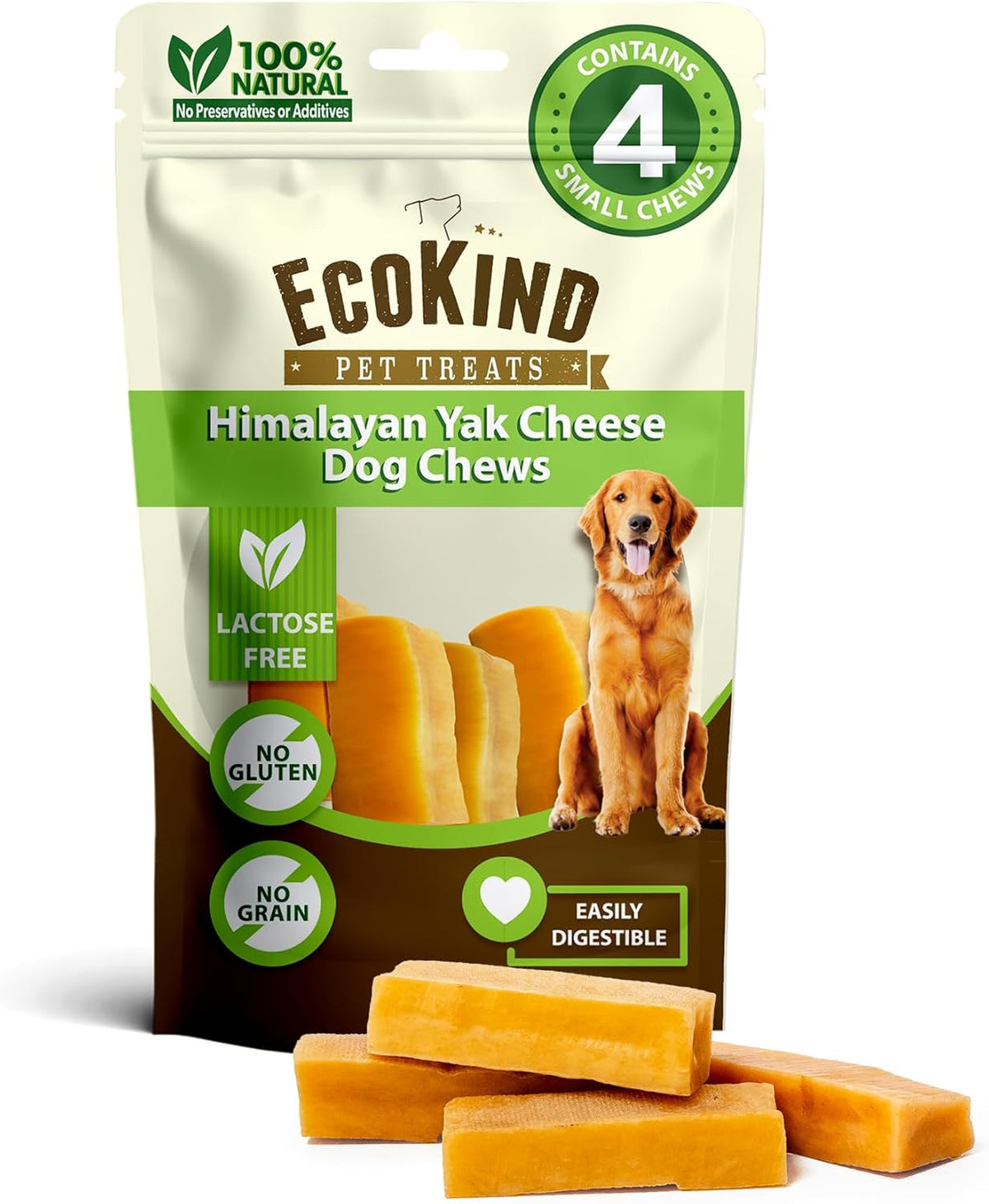 Gold Yak Chews for Small Dogs (4 - 75 sticks)
