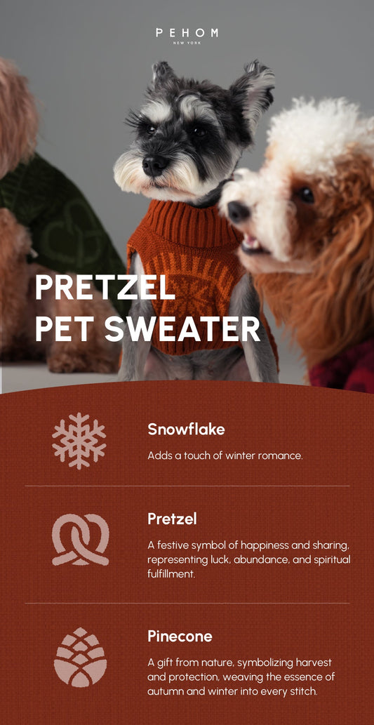 Pretzel Pet Sweater - Tofee Orange