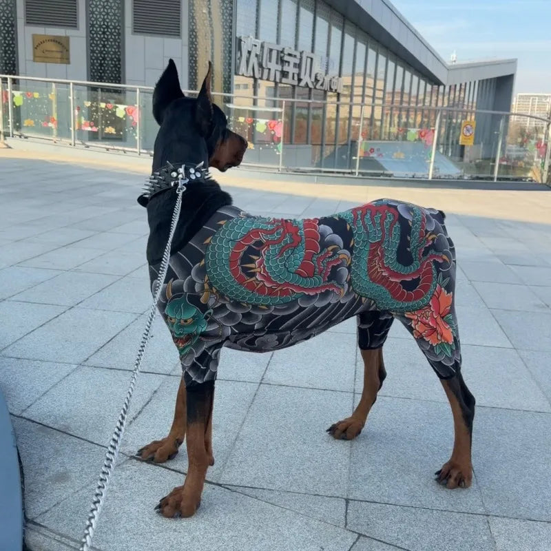Tattoo-Style Pet Shirt | Fun Outfit for Dogs & Cats