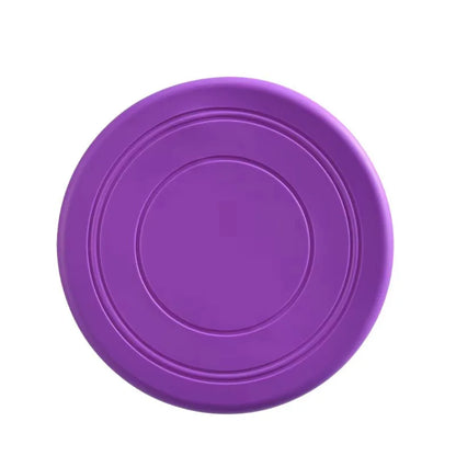 Durable Dog Frisbee Toy | Soft Rubber Flying Disc for Fetch & Training