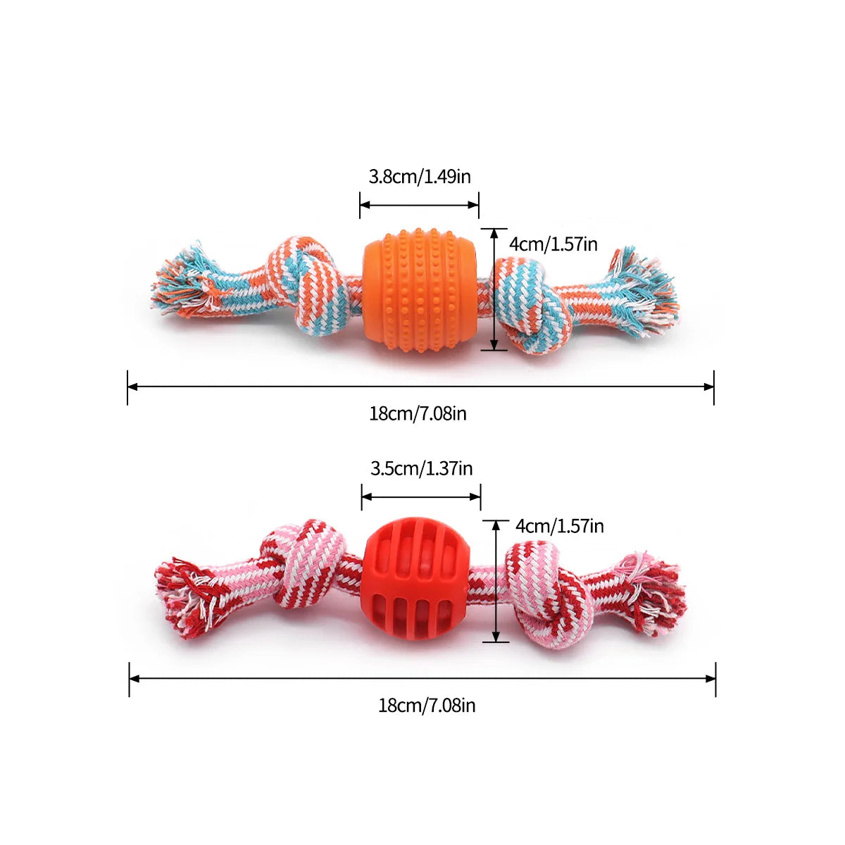 Pet Rope Chew Toy, Rope Toy for Dog Teeth Cleaning, Bite Resistant String Ball Play Toy, Entertainment Toy, 1PC
