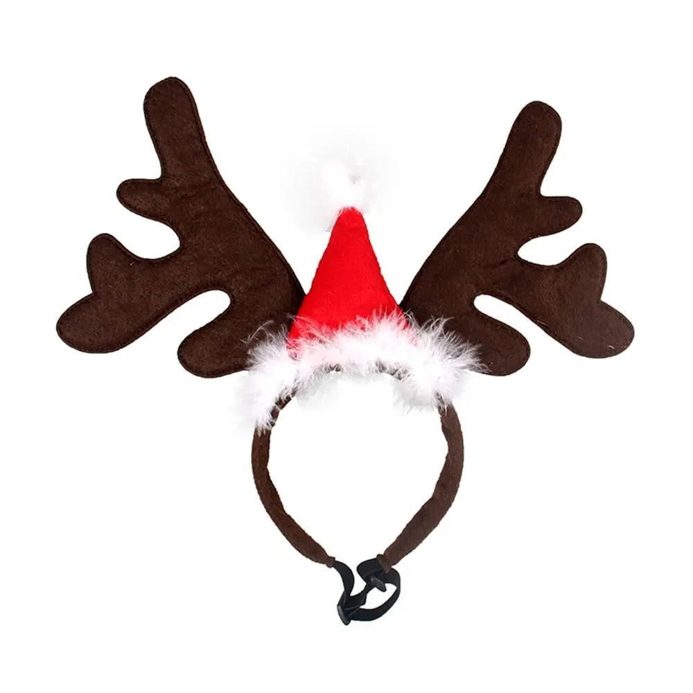 Christmas Pet Headband Deer Horn Hat Costume Dog Puppy Cat Cosplay Party Dress Up Product Pet Supplies