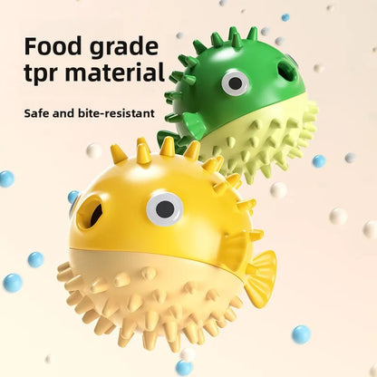 Interactive Bouncing Fish Treat Dispenser Dog Toy Slow Feeder Puzzle for Dogs And Cats Self-Play Boredom Relief Pet Toy