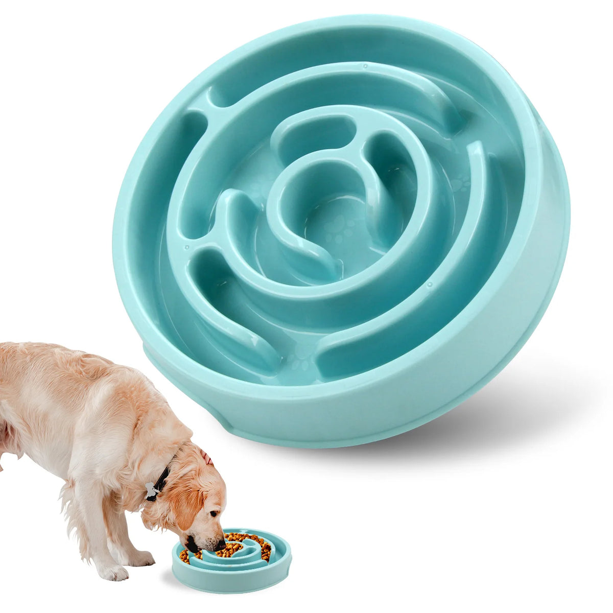 Pet Slow Food Bowl - Non slip and Durable - Suitable for pets of all sizes