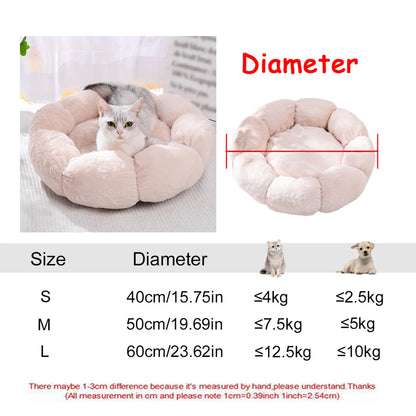Super Soft Round Pet Bed | 6 Sizes for Large, Medium & Small Dogs and Cats