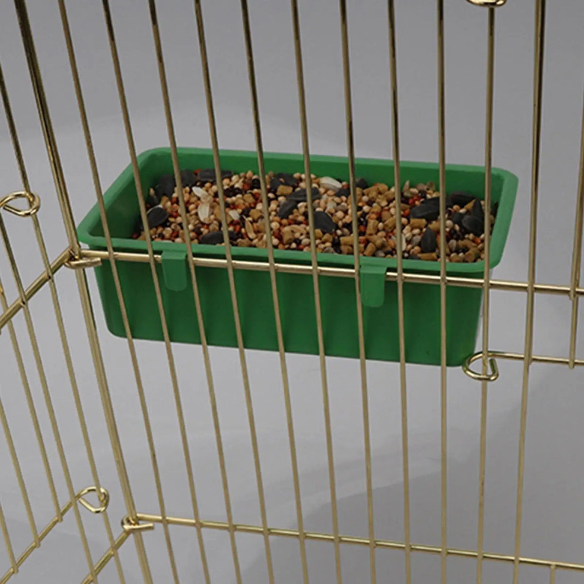 Bird Water Bath Tub Pet Bird Bowl Parrots Parakeet Birdbath Cage Hanging Plastic Bird Pigeons Cage Water Food Feeder Bird Pet