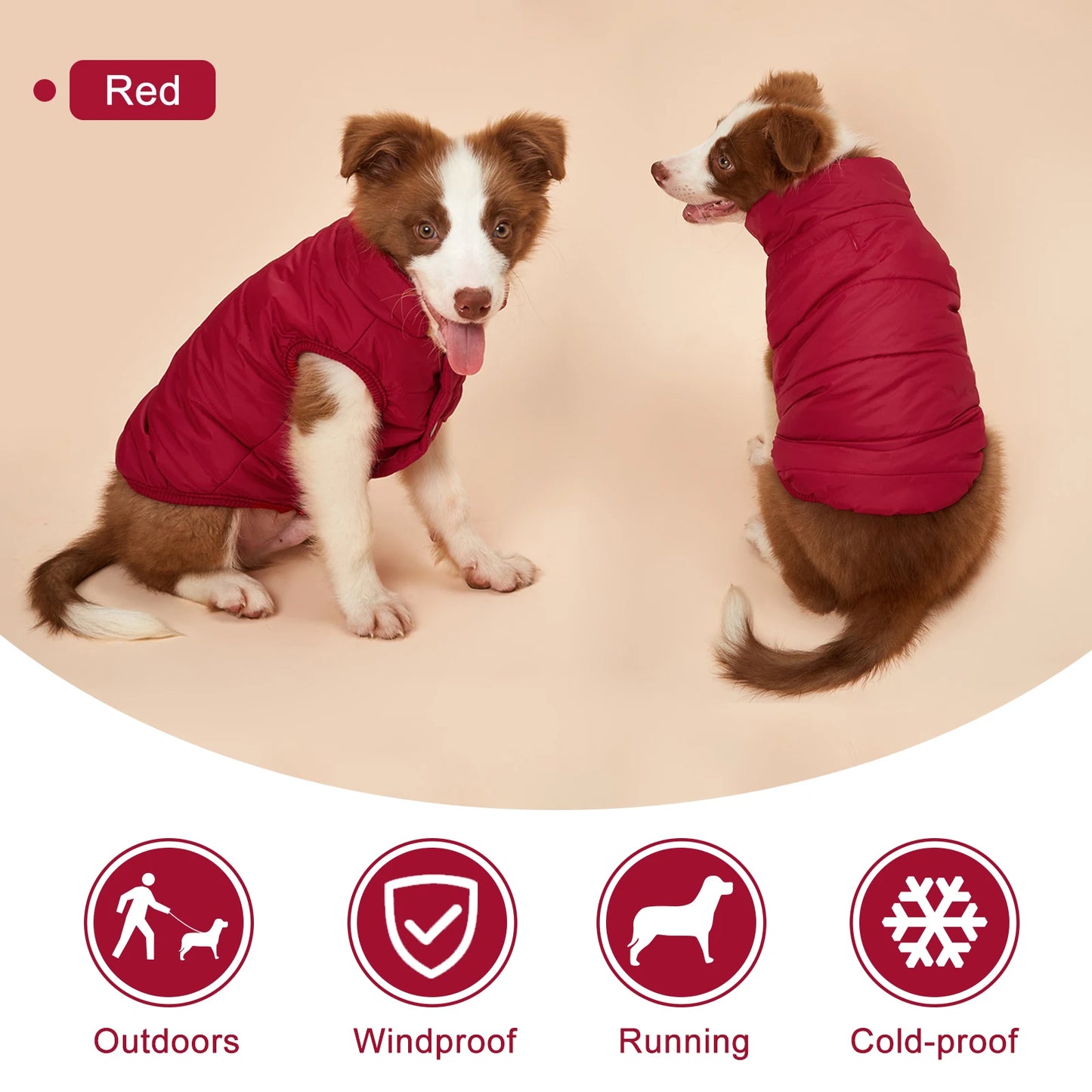 Warm Winter Dog Coat | Cozy Christmas Jacket for Small Dogs & Chihuahuas
