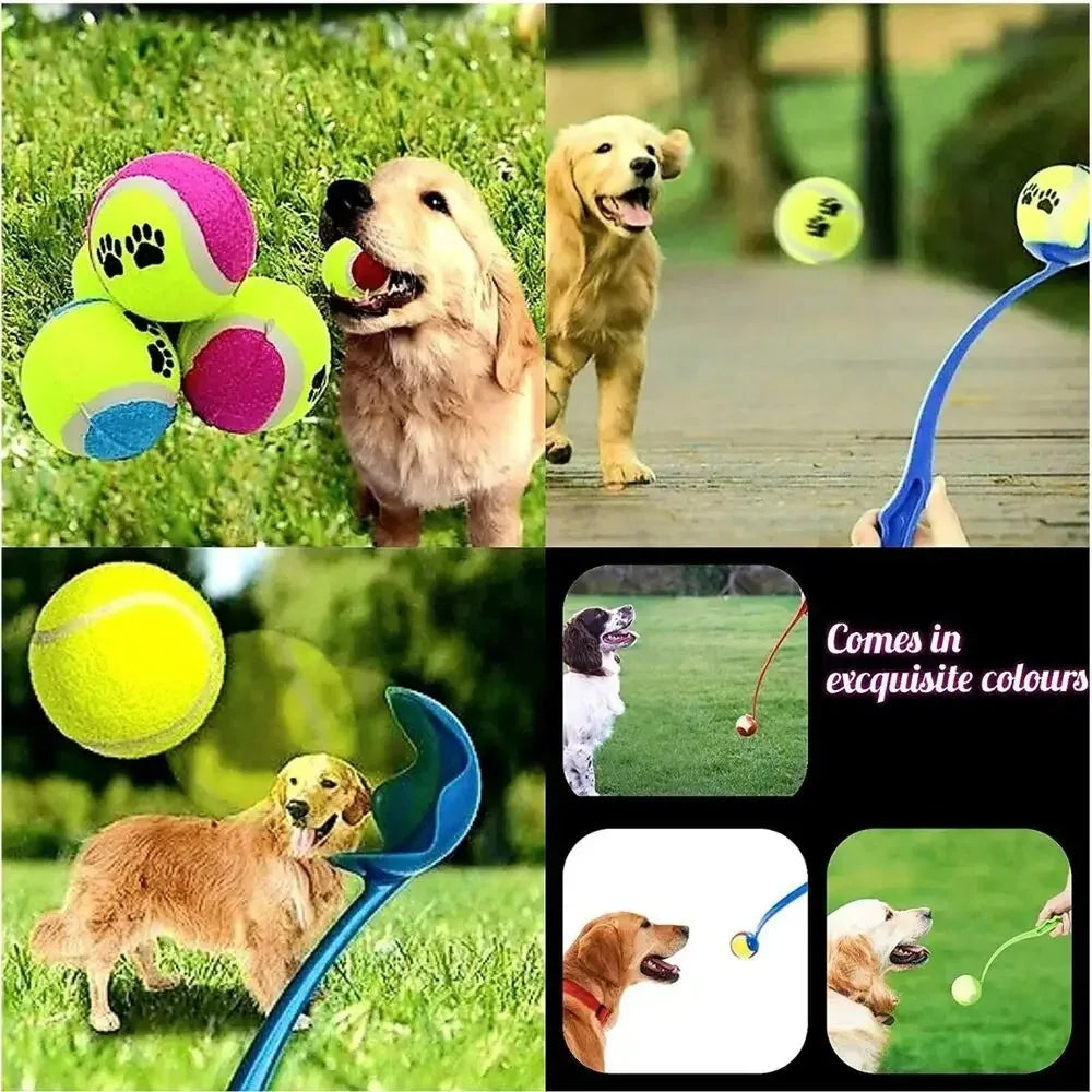 Dog Tennis Ball Launcher – Interactive Fetch Toy