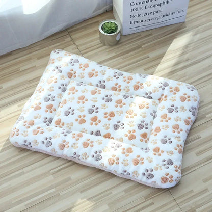 Double-Sided Pet Mat | Soft Plush Sleeping Bed for Cats & Small Dogs
