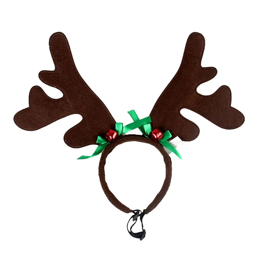 Christmas Pet Headband Deer Horn Hat Costume Dog Puppy Cat Cosplay Party Dress Up Product Pet Supplies