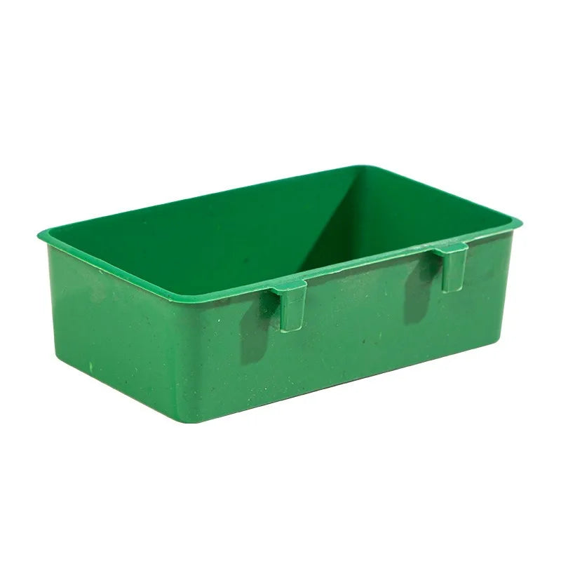 Bird Bath Box Mirror Bird Bath Hanging Plastic Bathtub Bird Food Tray Bird Cage Accessories Parrot Shower Supplies Parrot Feeder