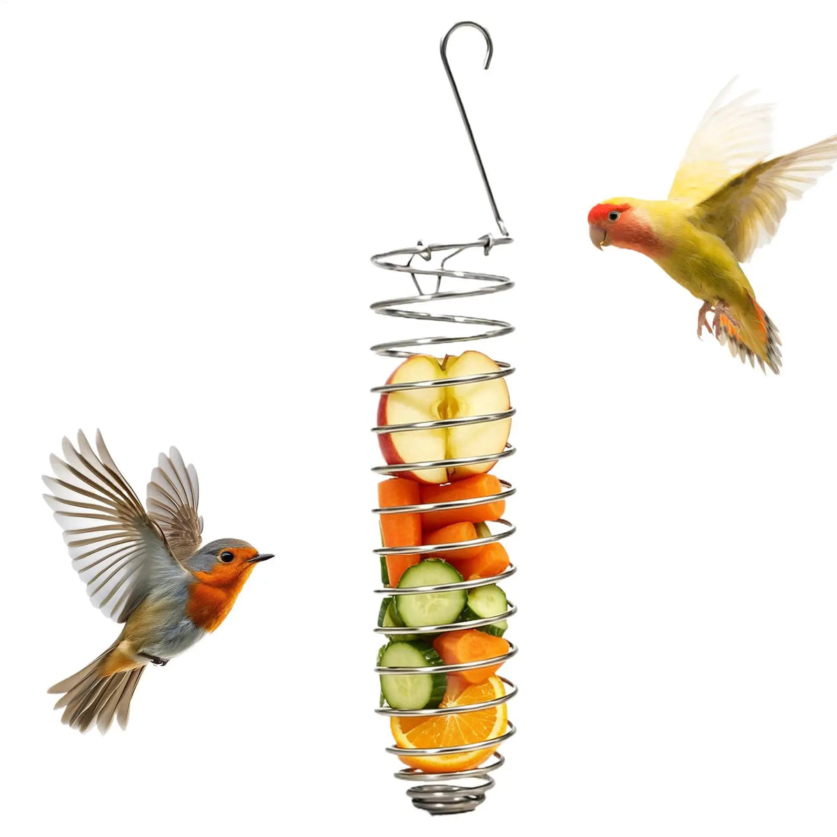 Bird Food Holder Foraging Treat Tray Bird Bowls for Cage for Parakeet Cockatiel Parrot Conure Canary Quaker Finch Pet