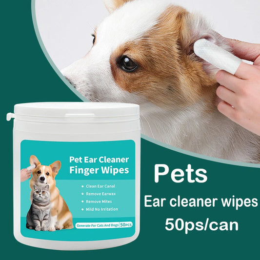 Pet Ear Cleaning Wipes – Gentle Ear Care for Dogs & Cats