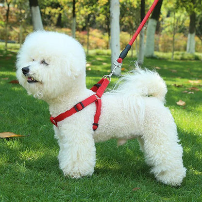 Dog Harness Dog Vest Strap Adjustable Triangular Breathable Nylon Harness Dogs Puppy Cats Pet Supplies