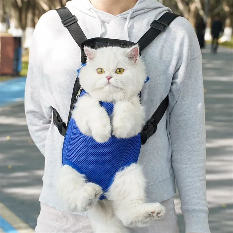 Pet Backpack Adjustable Cat Carrier Bag Pet Double Shoulder Backpack Portable Bag Outdoor Travel Camping Hiking Cat Bag Dog Bag