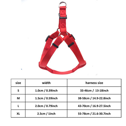 Dog Harness Dog Vest Strap Adjustable Triangular Breathable Nylon Harness Dogs Puppy Cats Pet Supplies