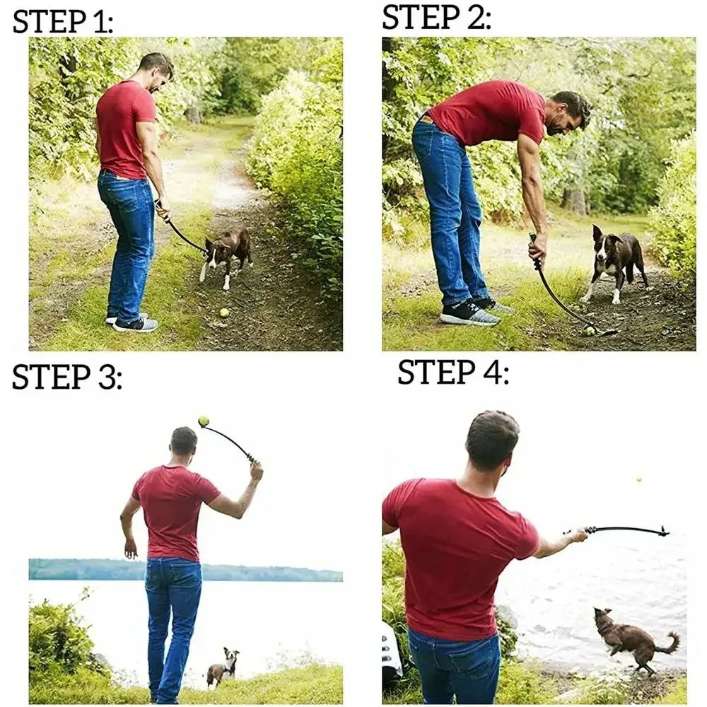 Dog Tennis Ball Launcher – Interactive Fetch Toy