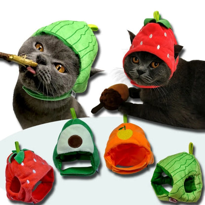 Cute Fruit-Shaped Pet Hat for Dogs & Cats
