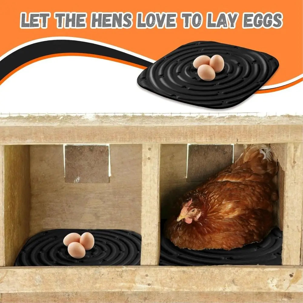 New Washable Chicken Nest Mats Reusable Convenient Nesting Pads Nesting Box Liners for Chicken Coop Accessories