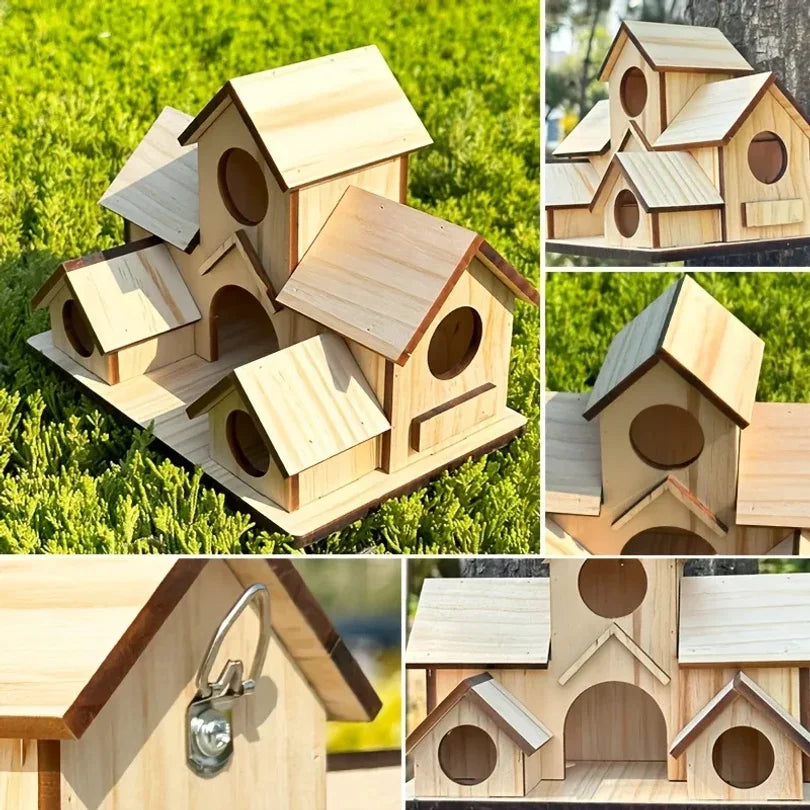 Bird Houses Bird Room Large Bird House for Garden Courtyard Backyard Decor Finch Bluebird Cardinals Handmade Humming Wholesale
