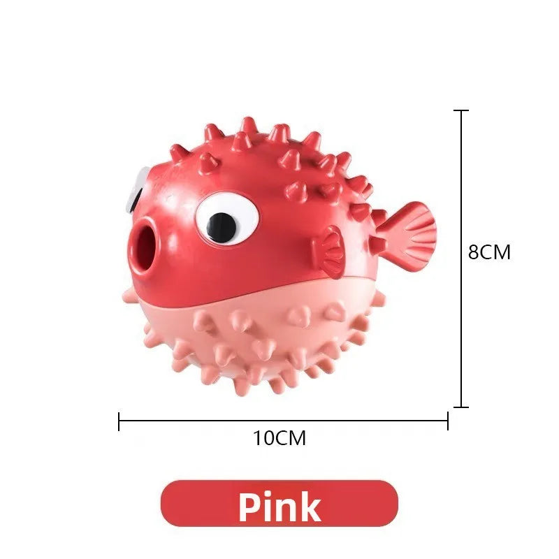 Interactive Bouncing Fish Treat Dispenser Dog Toy Slow Feeder Puzzle for Dogs And Cats Self-Play Boredom Relief Pet Toy