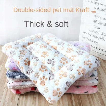 Double-Sided Pet Mat | Soft Plush Sleeping Bed for Cats & Small Dogs