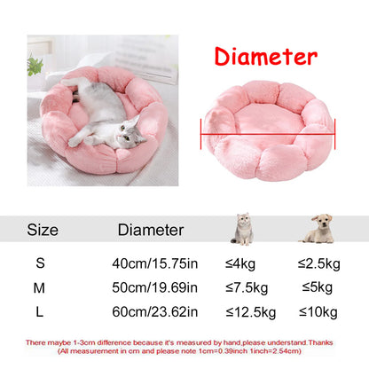 Super Soft Round Pet Bed | 6 Sizes for Large, Medium & Small Dogs and Cats