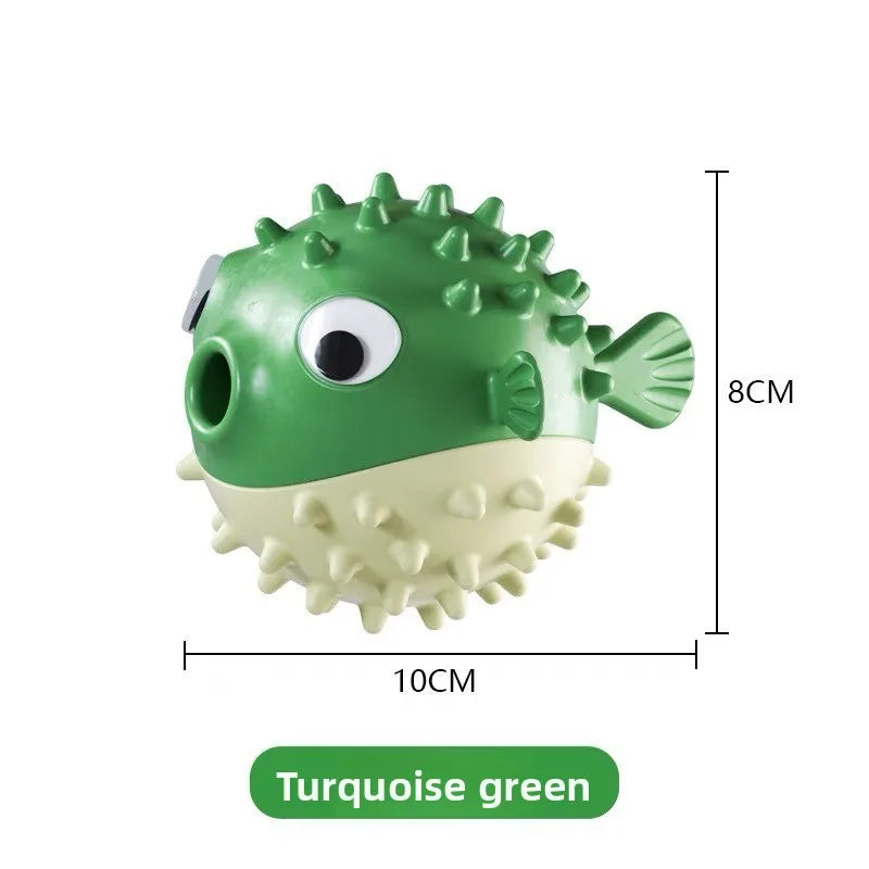 Interactive Bouncing Fish Treat Dispenser Dog Toy Slow Feeder Puzzle for Dogs And Cats Self-Play Boredom Relief Pet Toy