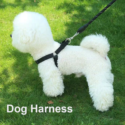 Dog Harness Dog Vest Strap Adjustable Triangular Breathable Nylon Harness Dogs Puppy Cats Pet Supplies