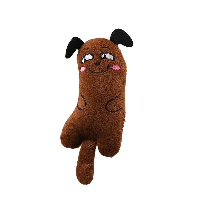 Cute Cat Toys Play Funny Interactive Plush Cat Toy Mini Teeth Grinding Catnip Toys Kitten Chewing Squeaky Toy Pets Accessories