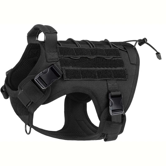 Tactical No-Pull Dog Harness with Handle – Adjustable Service Dog Vest