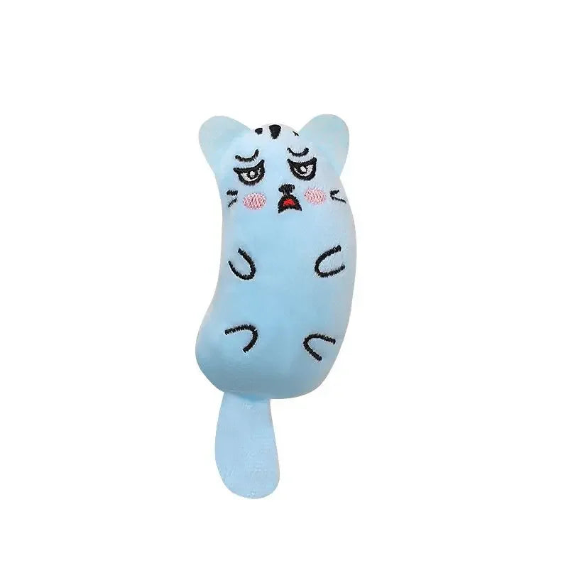 Cute Cat Toys Play Funny Interactive Plush Cat Toy Mini Teeth Grinding Catnip Toys Kitten Chewing Squeaky Toy Pets Accessories