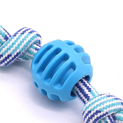 Pet Rope Chew Toy, Rope Toy for Dog Teeth Cleaning, Bite Resistant String Ball Play Toy, Entertainment Toy, 1PC