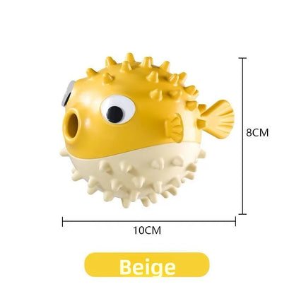 Interactive Bouncing Fish Treat Dispenser Dog Toy Slow Feeder Puzzle for Dogs And Cats Self-Play Boredom Relief Pet Toy