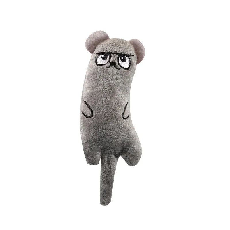 Cute Cat Toys Play Funny Interactive Plush Cat Toy Mini Teeth Grinding Catnip Toys Kitten Chewing Squeaky Toy Pets Accessories