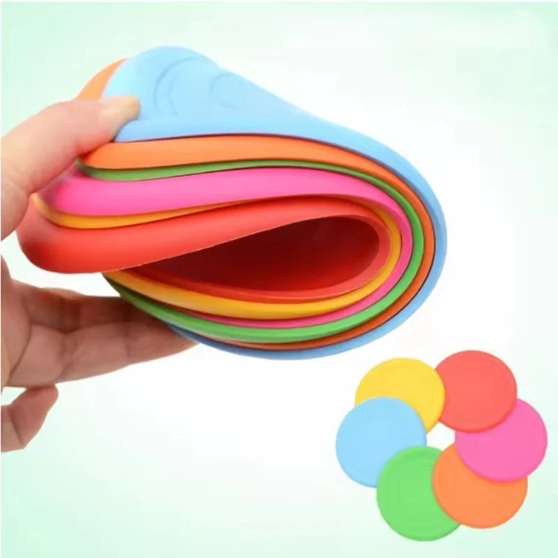 Durable Dog Frisbee Toy | Soft Rubber Flying Disc for Fetch & Training