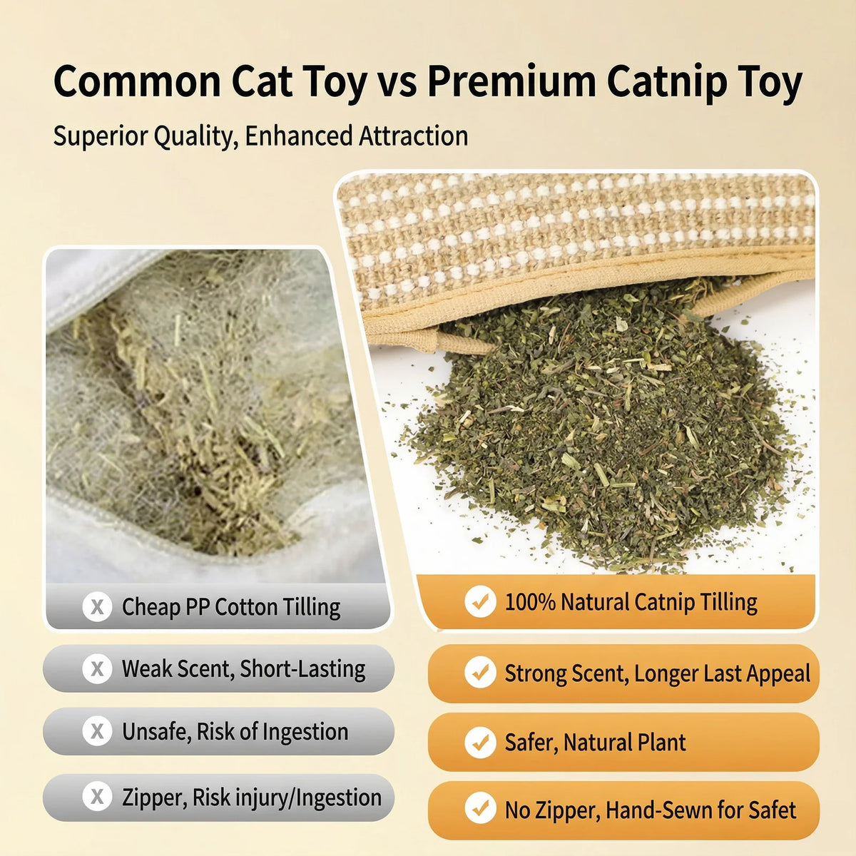 Cats Pillow Chew Toys Cats Durable Hemp Scratching Pad Teeth Cleaning Interactive Cats Toys For Boredom Relief Pillow Toys