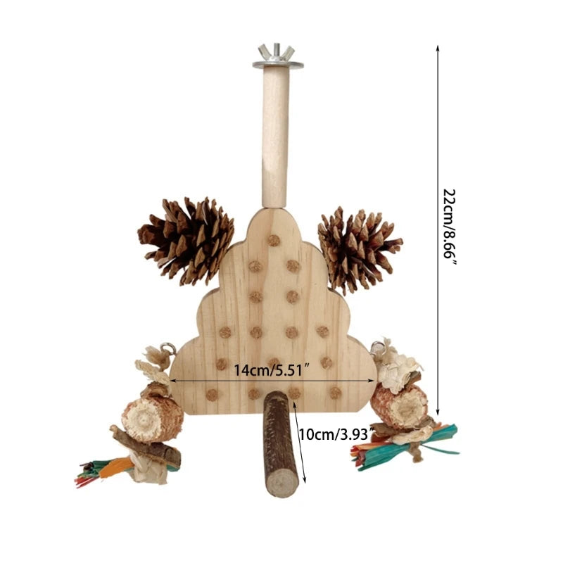 Birds Cage Chewing Toy Interactive Distraction Plaything Safe Durable and Reliable Solution for All Types of Birds Y5GB