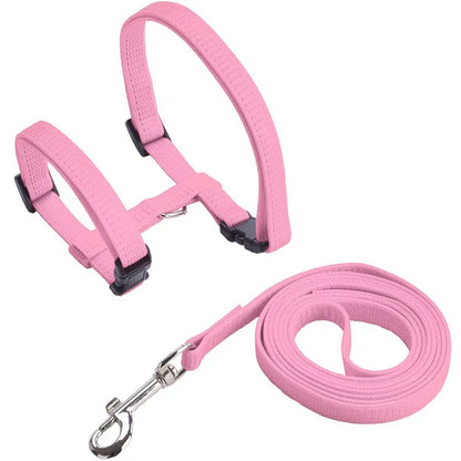 Adjustable Nylon Cat Harness & Leash Set