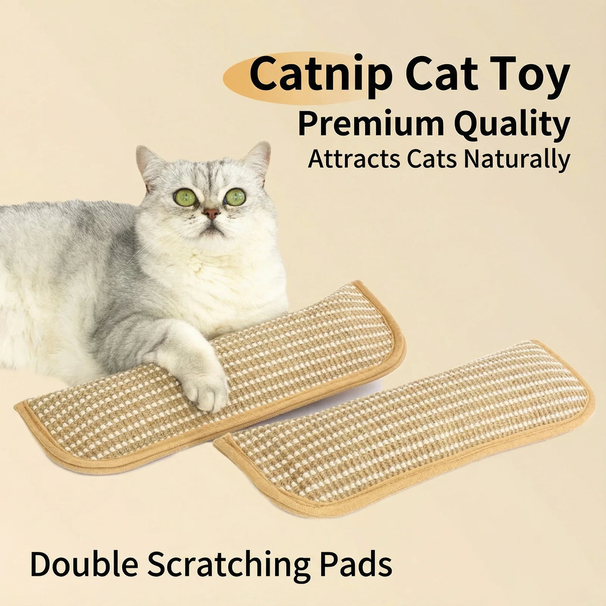 Cats Pillow Chew Toys Cats Durable Hemp Scratching Pad Teeth Cleaning Interactive Cats Toys For Boredom Relief Pillow Toys
