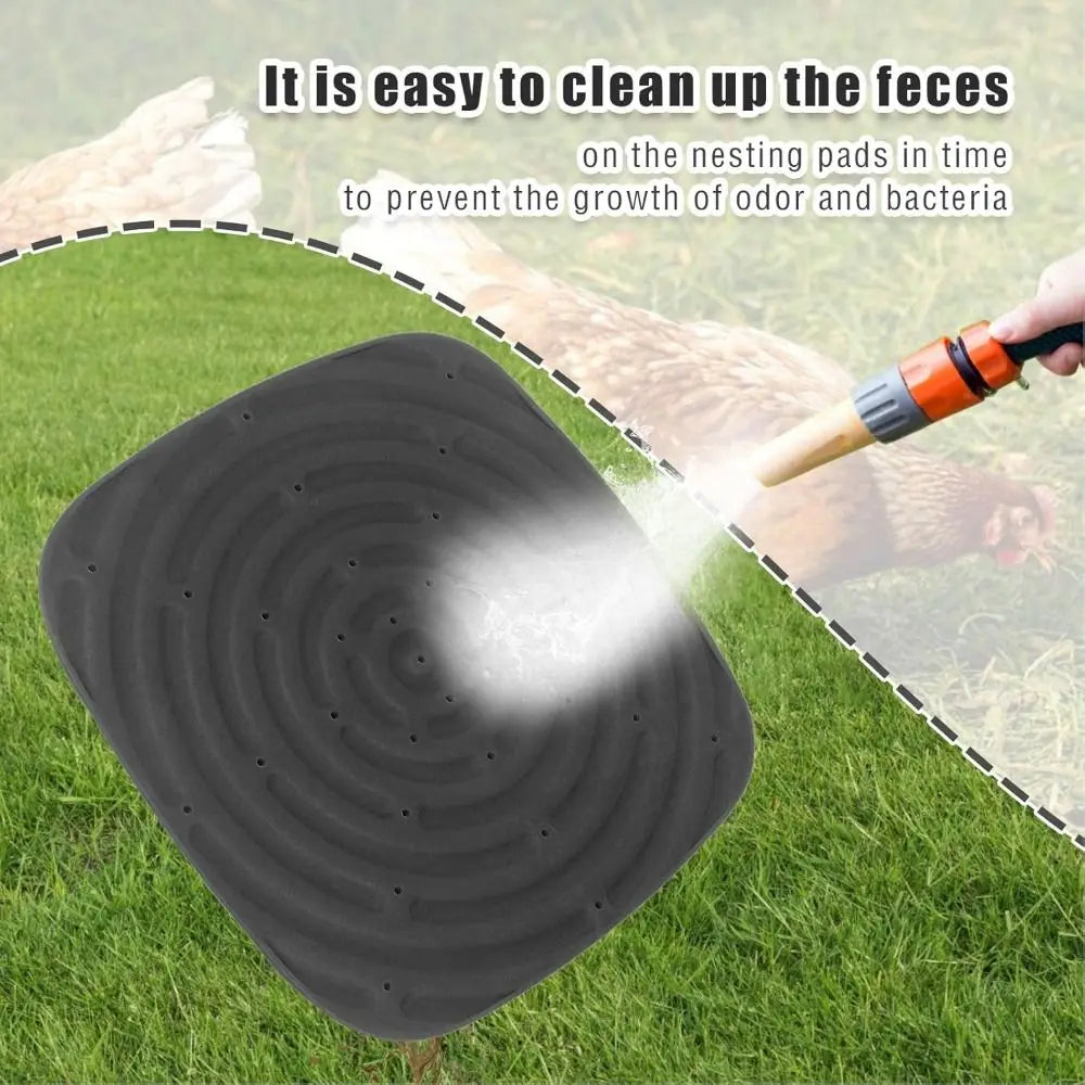 New Washable Chicken Nest Mats Reusable Convenient Nesting Pads Nesting Box Liners for Chicken Coop Accessories