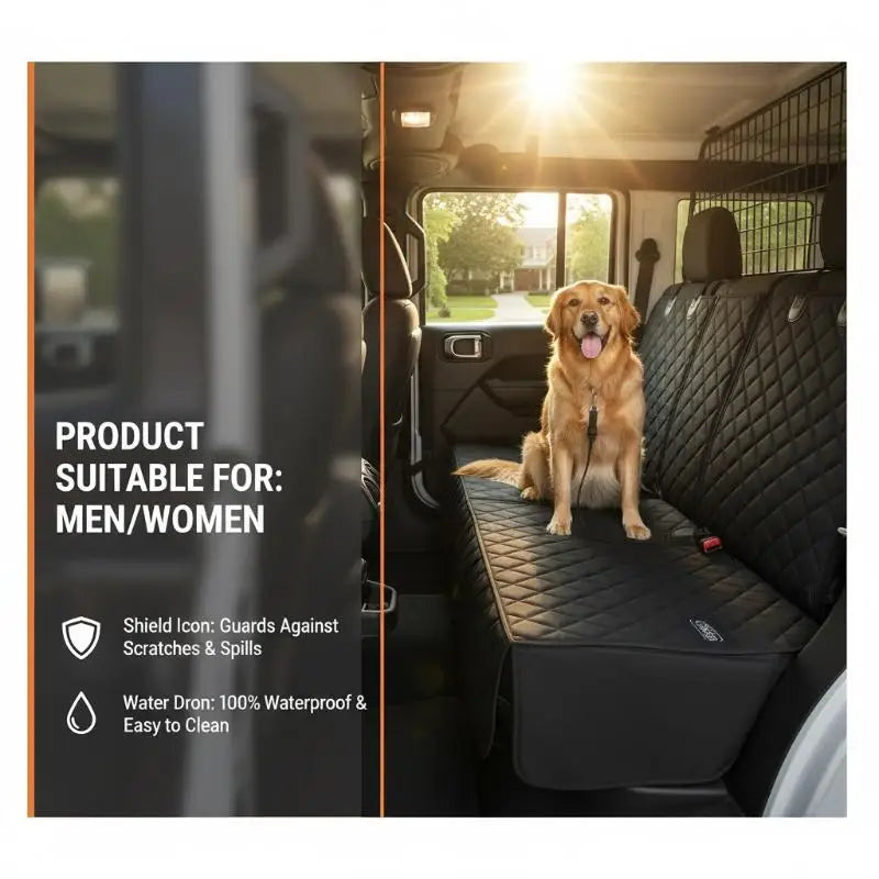 Dog Cat Car Seat Cover Waterproof Protective Mat Carrier Cushion for Pets on Holiday Road Trips