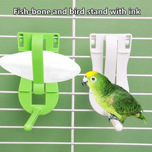 Bird Vegetable Clip Plastic Bird Perch With Food Clip Plastic Durable Bird Feeding Hanger Clip Suitable For Cage Or Play Stand