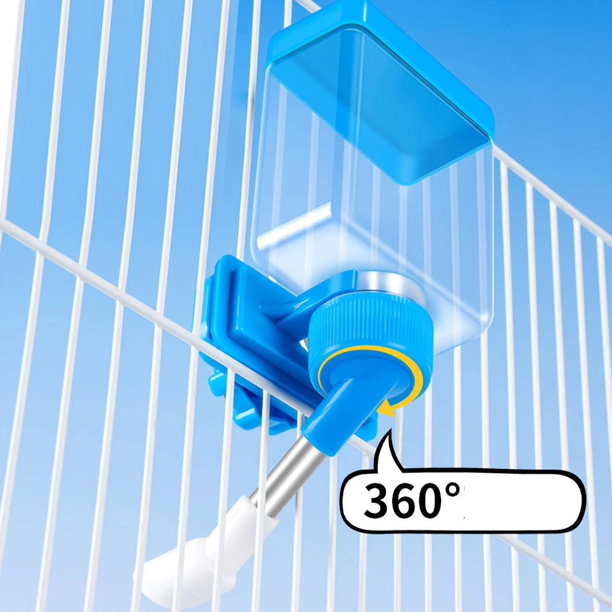 1 Piece, Random Color and Style, Bird Waterer and Feeder, Parrot Cage Accessories, Supplies, Water Dispenser for Birds