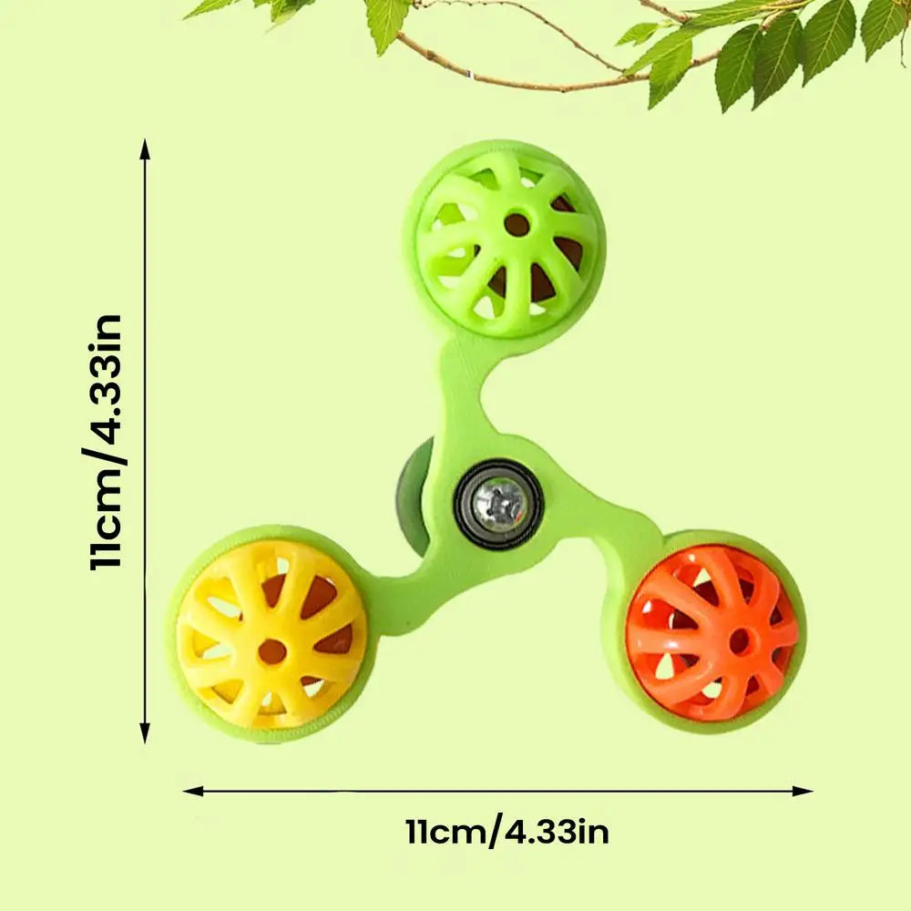 Bird Toys Interactive  Rotating Windmill Toy Bird Cage Toy For Parrots Rotating  For Stimulation Entertainment Play Chewing toy