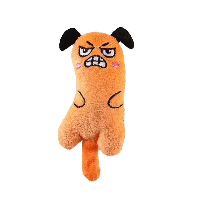 Cute Cat Toys Play Funny Interactive Plush Cat Toy Mini Teeth Grinding Catnip Toys Kitten Chewing Squeaky Toy Pets Accessories