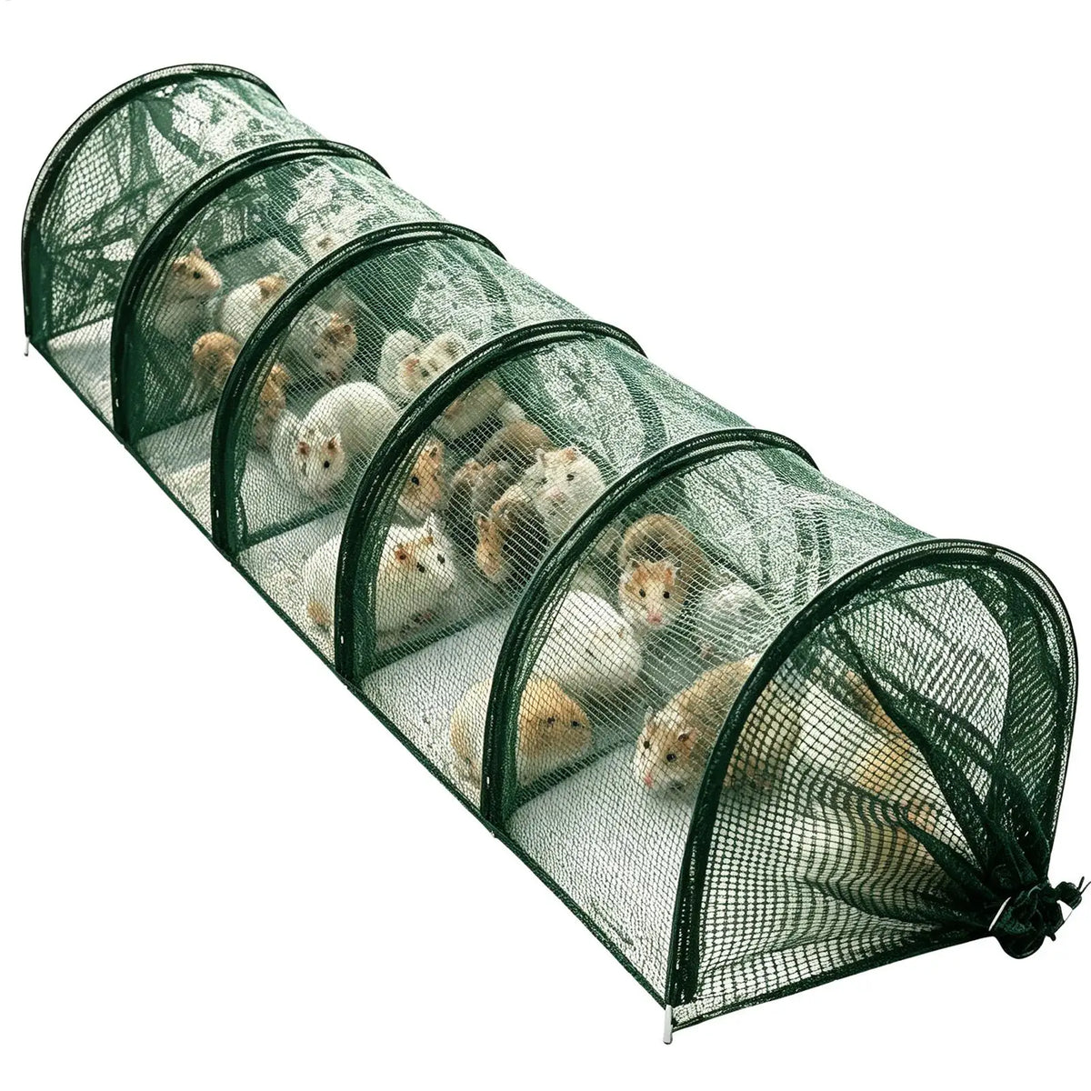 Chicken Tunnel Foldable Long Quick Installation Flexible Yard Outside Chicken Tunnels for Ducks Geese Rabbits Small Pets Chicks